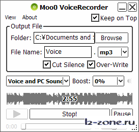 Moo0 VoiceRecorder 1.29     /  