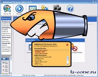 BulletProof FTP Server 2010 1.0.43